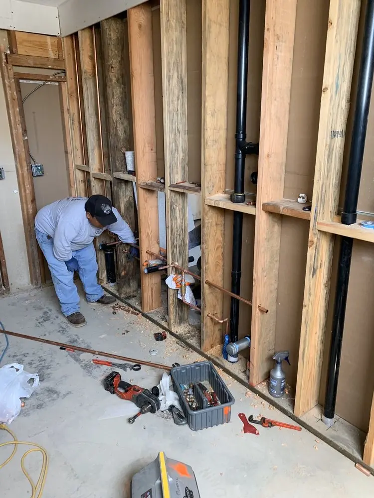 Commercial rough-in plumbing for Water Heater Replacement in Howard